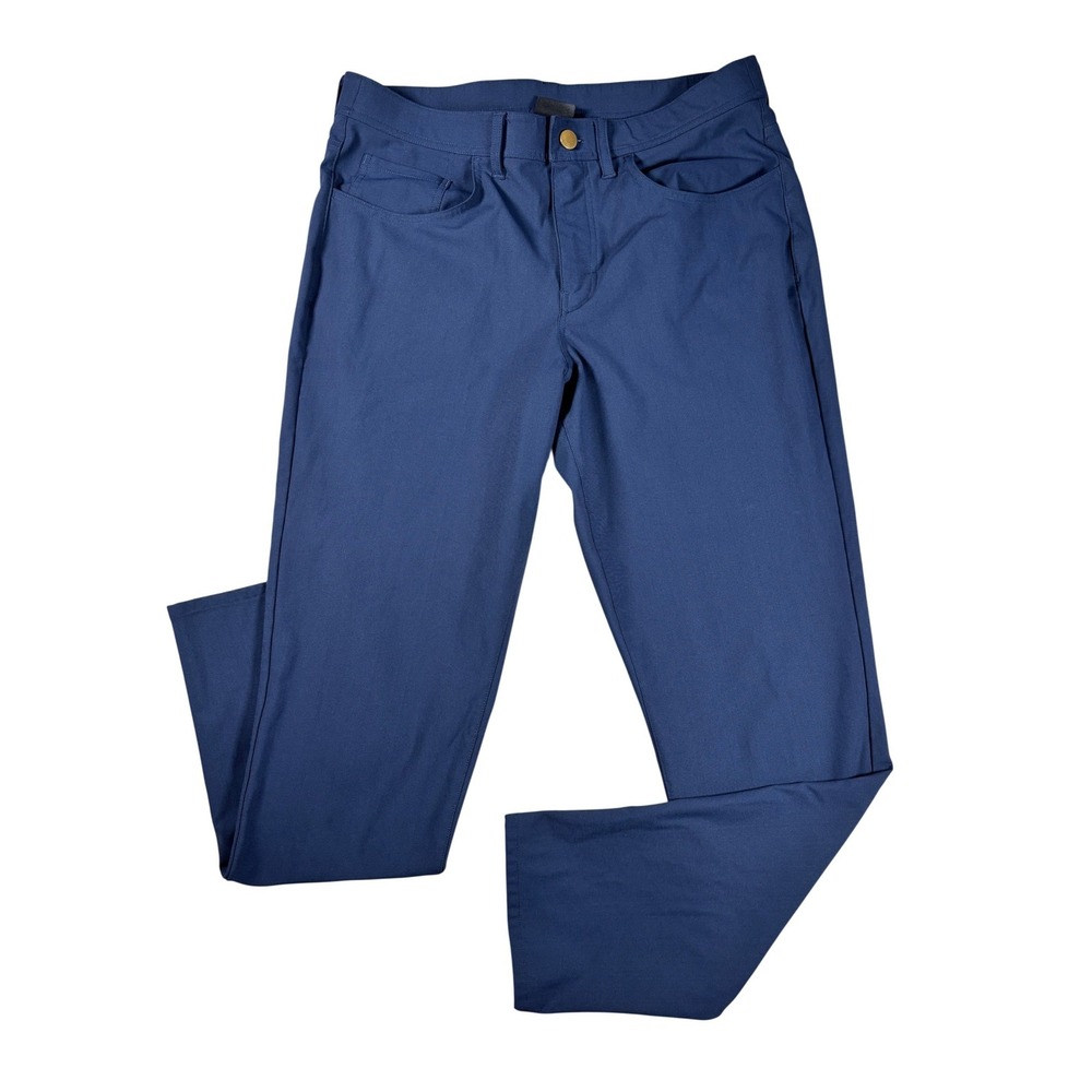 Zella Mens Performance 5-Pocket Pants Navy Blue Size 34 Active Golf Commuter